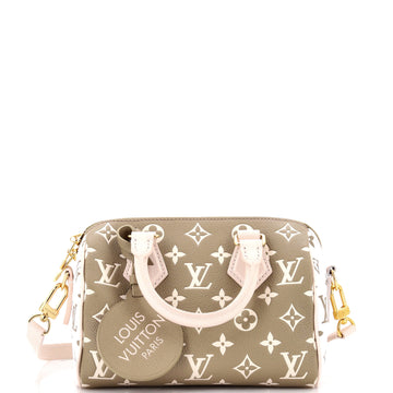 Louis Vuitton Speedy Bandouliere Bag Spring in the City Monogram Empreinte Leather 20