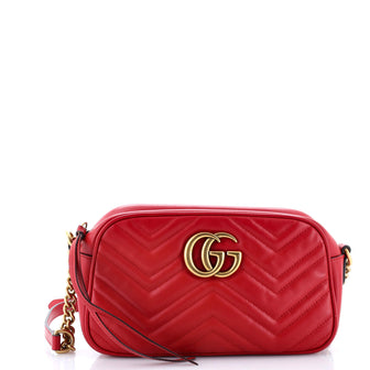 Gucci GG Marmont Shoulder Bag Embellished Matelasse Leather Small