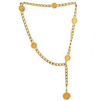 Chanel Vintage CC Medallion Charms Chain Belt Metal