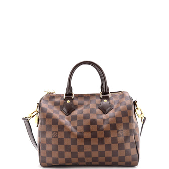 Louis Vuitton Speedy Bandouliere Bag Damier 25