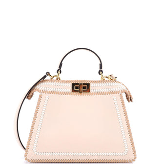 Fendi Peekaboo ISeeU Bag Whipstitch Leather Small