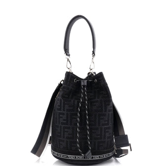 Fendi Mon Tresor Holdall Bucket Bag Zucca Canvas Small