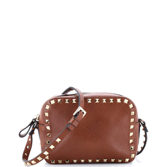 Valentino Garavani Rockstud Camera Crossbody Bag Leather