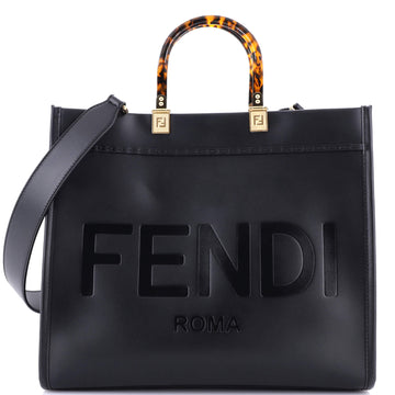 Fendi Sunshine Shopper Tote Leather Medium