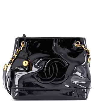 Chanel Vintage Timeless Chain Shoulder Bag Patent Medium