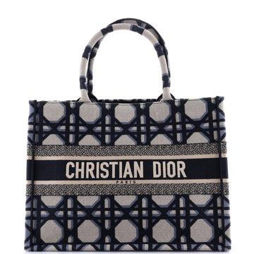 Christian Dior Book Tote Macrocannage Canvas Medium