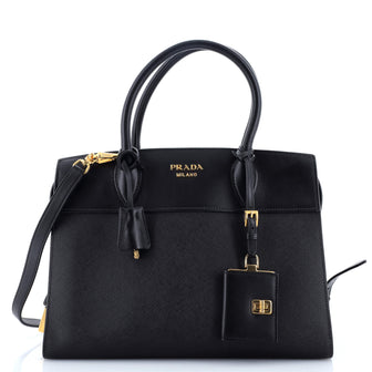 Prada Esplanade Tote Saffiano with City Calf Medium