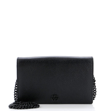 Gucci Petite GG Marmont Chain Wallet Leather Mini