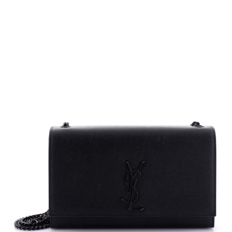 Saint Laurent Classic Monogram Crossbody Bag Grainy Leather Large