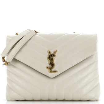 Saint Laurent Loulou Shoulder Bag Matelasse Chevron Leather Medium
