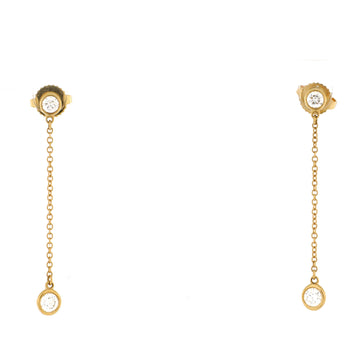 Tiffany & Co. Elsa Peretti Diamonds By The Yard Drop Earrings 18K Yellow Gold with Diamonds .39CT