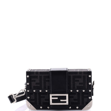 Fendi Baguette Trunk Bag Zucca Coated Canvas Mini