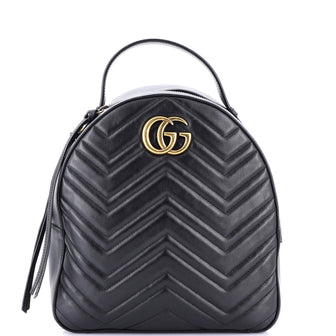 Gucci GG Marmont Backpack Matelasse Leather Small