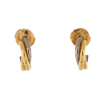 Cartier Trinity Hoop Earrings 18K Tricolor Gold 13mm
