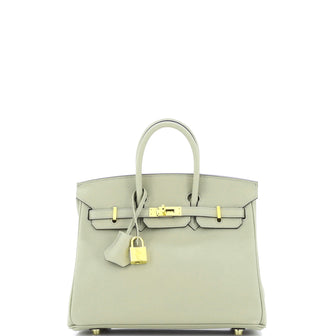 Hermes Birkin Handbag Green Swift with Gold Hardware 25