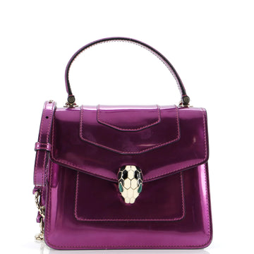 Bvlgari Serpenti Top Handle Bag Patent Small