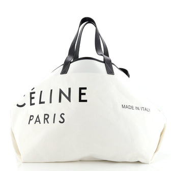 Celine Made In Tote Canvas with Leather Medium