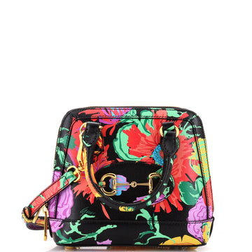 Gucci x Ken Scott Horsebit 1955 Top Handle Bag Printed Leather Mini