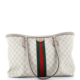 Gucci Ophidia Shopping Tote GG Coated Canvas Medium