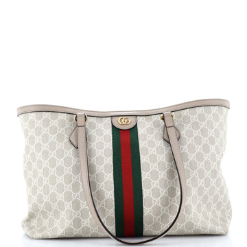 Gucci Ophidia Shopping Tote GG Coated Canvas Medium