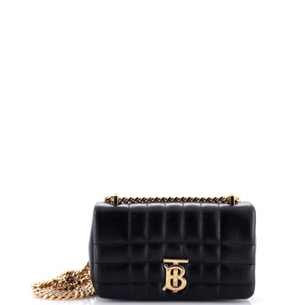 Burberry Lola Shoulder Bag Quilted Lambskin Mini