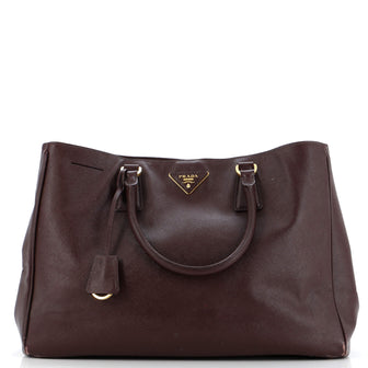 Prada Lux Open Tote Saffiano Leather North South