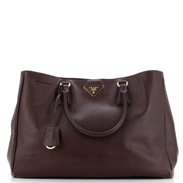 Prada Lux Open Tote Saffiano Leather North South
