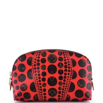 Louis Vuitton Cosmetic Pouch Limited Edition Kusama Pumpkin Dots Monogram Canvas