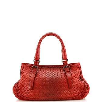 Bottega Veneta Belted Double Stitch Satchel Ombre Intrecciato Nappa Small