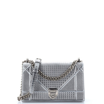 Christian Dior Diorama Flap Bag Cannage Embossed Calfskin Small