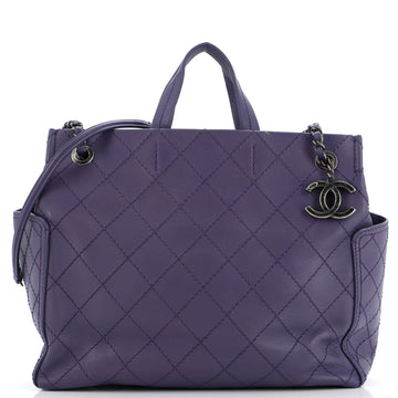 CC Pocket Tote Quilted Calfskin Medium