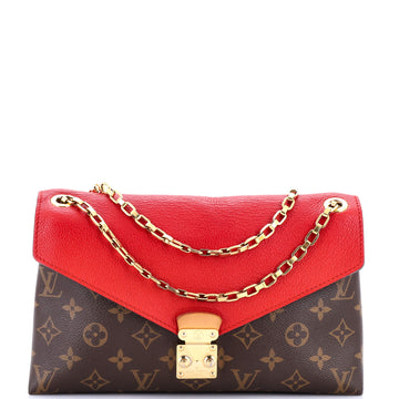 Louis Vuitton Pallas Chain Shoulder Bag Monogram Canvas and Calfskin