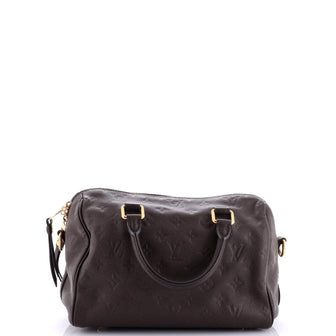 Louis Vuitton Speedy Bandouliere Bag Monogram Empreinte Leather 25