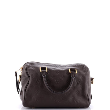 Louis Vuitton Speedy Bandouliere Bag Monogram Empreinte Leather 25
