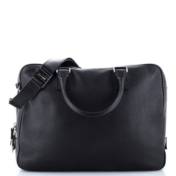 Christian Dior Homme Zip Around Briefcase Leather Large
