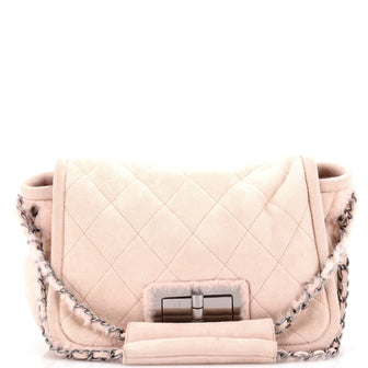 Chanel Reissue Flap Bag Quilted Suede and Shearling Small