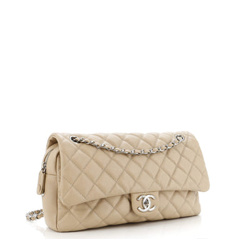 Chanel Easy Flap Bag Quilted Caviar Jumbo