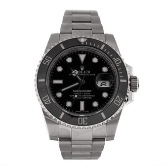Rolex Oyster Perpetual Submariner Date Automatic Watch Stainless Steel and Cerachrom 40