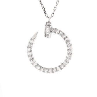 Cartier Juste un Clou Pendant Necklace 18K White Gold and Diamonds