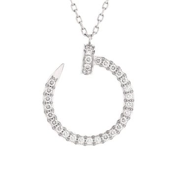 Cartier Juste un Clou Pendant Necklace 18K White Gold and Diamonds