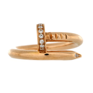Cartier Juste un Clou Ring 18K Rose Gold and Diamonds