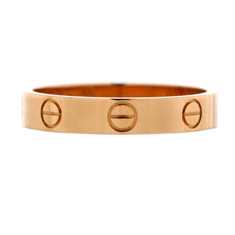 Cartier Love Wedding Band Ring 18K Rose Gold