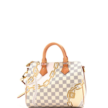 Louis Vuitton Speedy Bandouliere Bag Limited Edition Nautical Damier 25