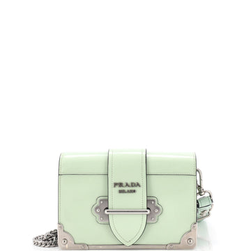 Prada Cahier Chain Crossbody Bag City Calf Small