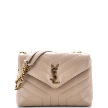 Saint Laurent Loulou Shoulder Bag Matelasse Chevron Leather Small