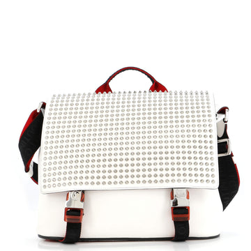 Christian Louboutin Loubiclic Messenger Bag Spiked Leather