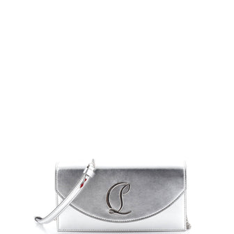 Christian Louboutin Loubi54 Chain Clutch Metallic Leather