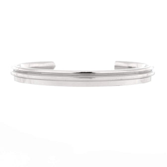 Tiffany & Co. Modern Keys Cuff Bracelet 18K White Gold with Diamonds Narrow