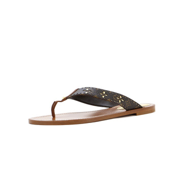 Louis Vuitton Women's Sunny Flat Thong Sandals Monogram Canvas