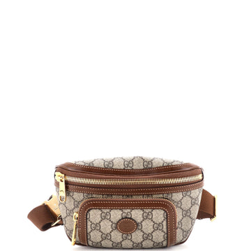 Gucci Interlocking G Patch Belt Bag GG Coated Canvas